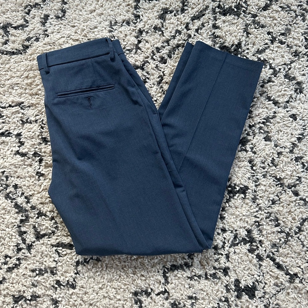 Haggar men’s slim fit suit dress pants light blue